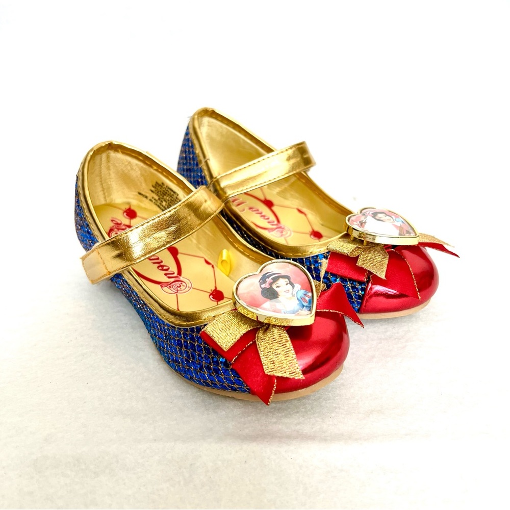 NWT Disney Snow White Sparkly Costume Shoes - Little Girls 9/10 Youth